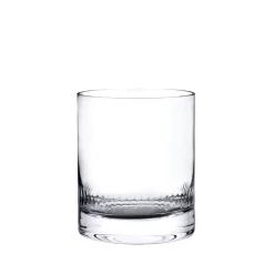 Pair of Crystal Whiskey Glasses with Spears Design