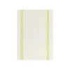 Pair of Striped Linen Tea Towels in Apple Green, Set of 2