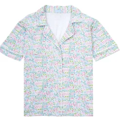Palm Beach Women's Button Front Short Pajama Set