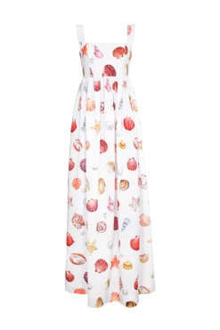 Palmar Maxi Dress in Conchitas White Print