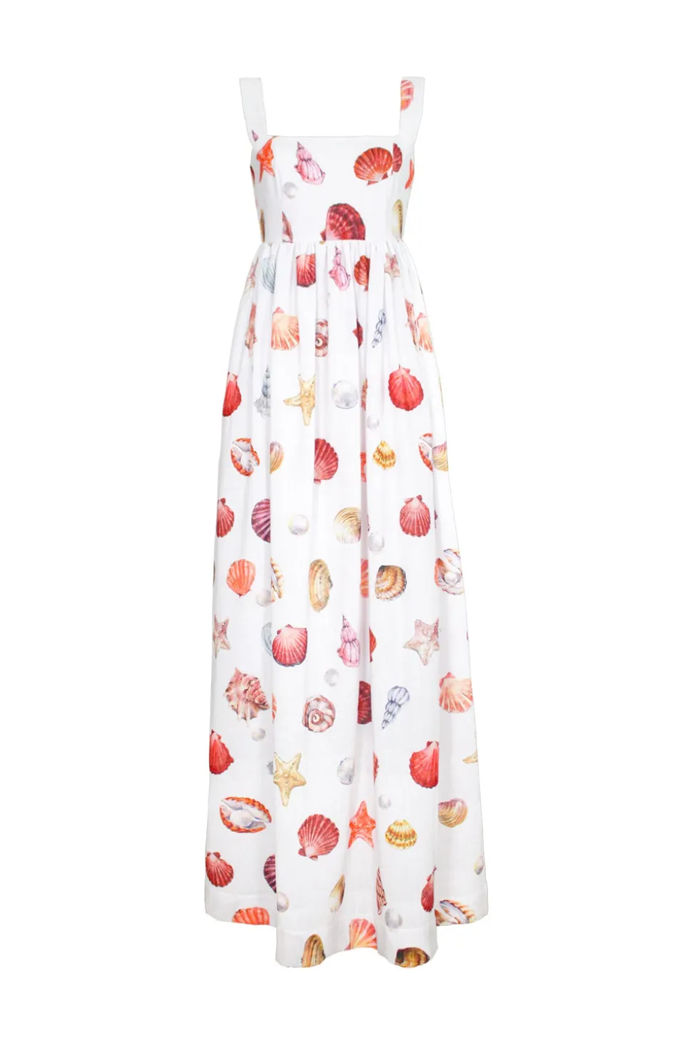 Palmar Maxi Dress in Conchitas White Print
