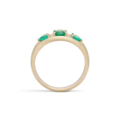 Paloma Emerald and Diamond Ring
