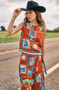 Paloma Wrap Skirt in Santa Fe