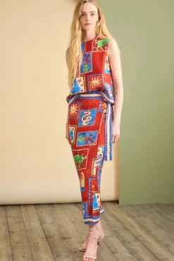Paloma Wrap Skirt in Santa Fe