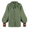 Pansy Blouse in Green