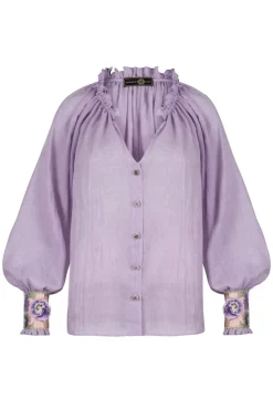 Pansy Blouse in Lilac