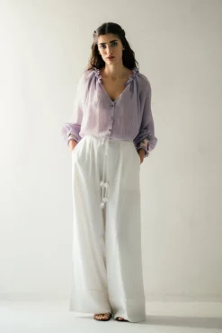 Pansy Blouse in Lilac