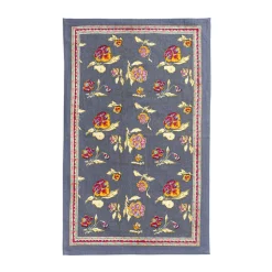 Pansy Tea Towels Red & Grey, Set of 3