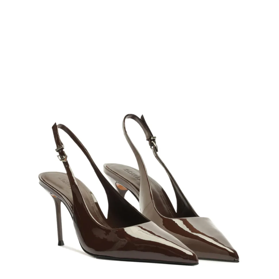 Paola Patent Pump in Root Brown