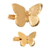 Papillion Hair Clips in Gold