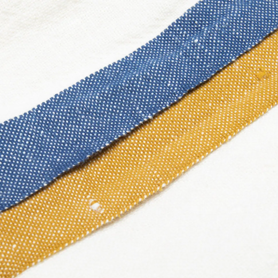 Paris Tea Towels in Blue & Mustard, Set of 2