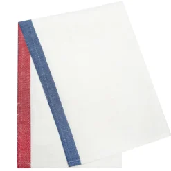 Paris Tea Towels in Blue & Red, Set of 2