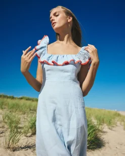 Parker Dress in Light Blue