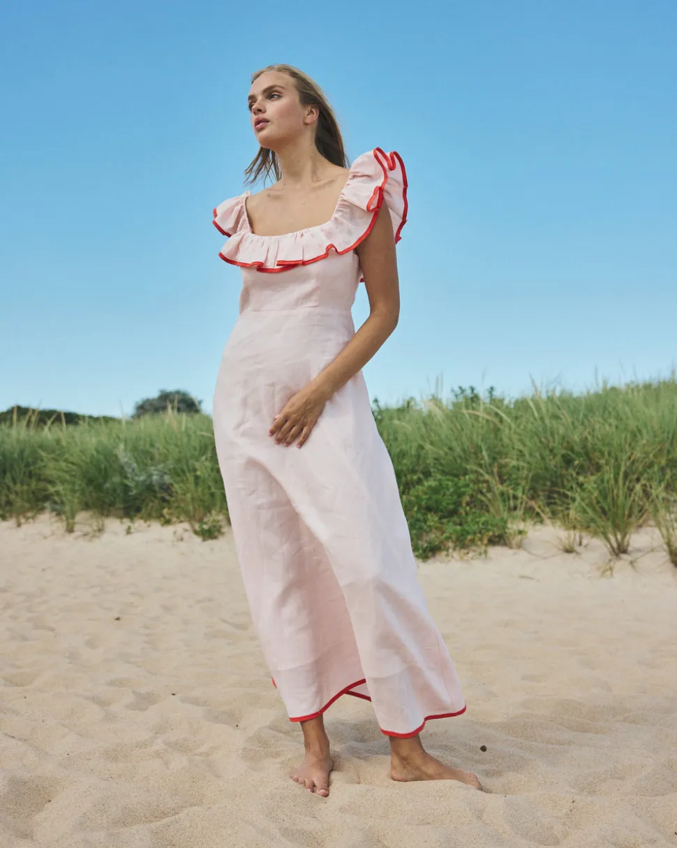 Parker Dress in Pink Sand