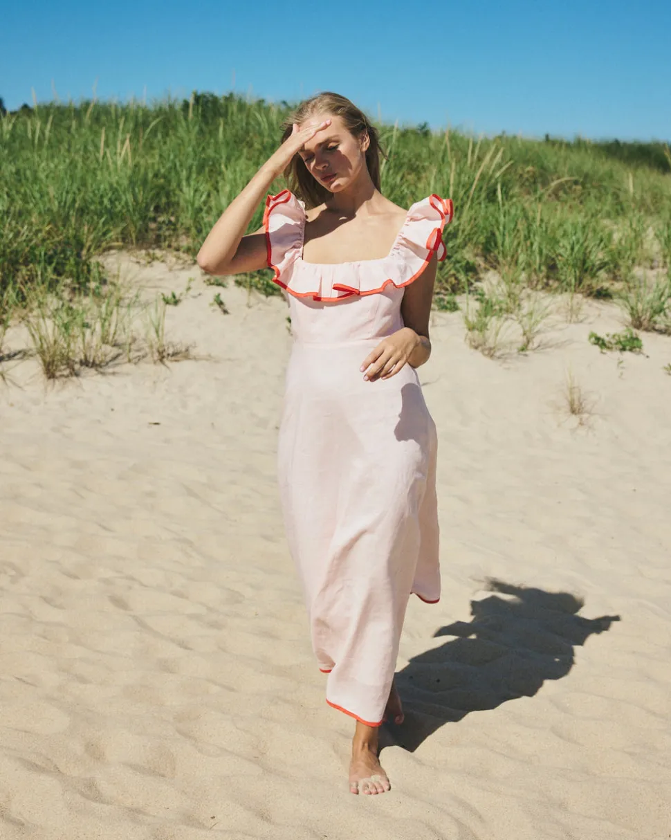 Parker Dress in Pink Sand