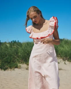 Parker Dress in Pink Sand