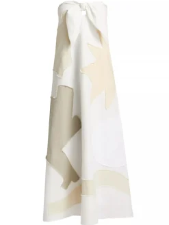 Patmos Tie Dress in Cream Multi