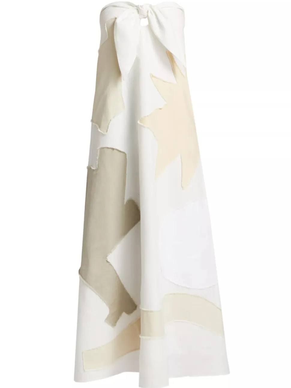 Patmos Tie Dress in Cream Multi