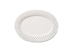 Paulette Oval Platter in White