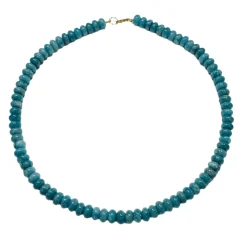 Peacock Blue Angelite Candy Necklace