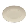Pearl Collection Oval Platter 14" in Cream