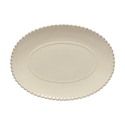 Pearl Collection Oval Platter 14" in Cream