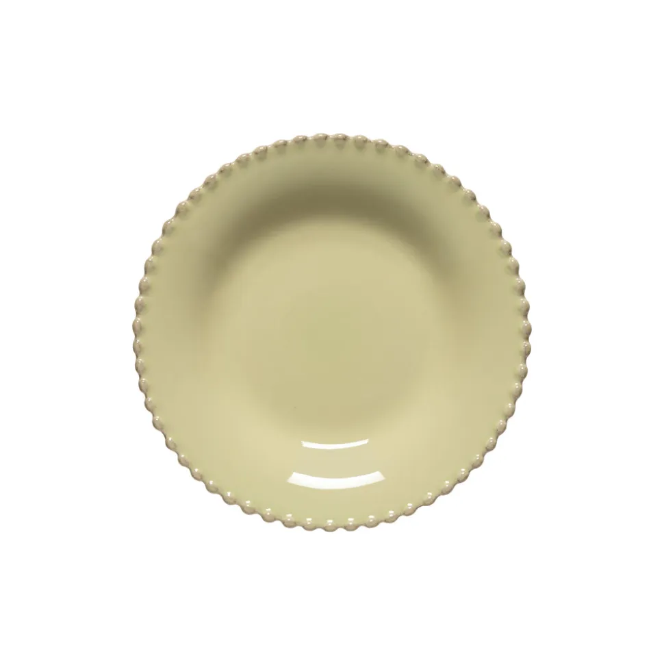 Pearl Collection Pasta Plates in Lilly Green, Set of 6