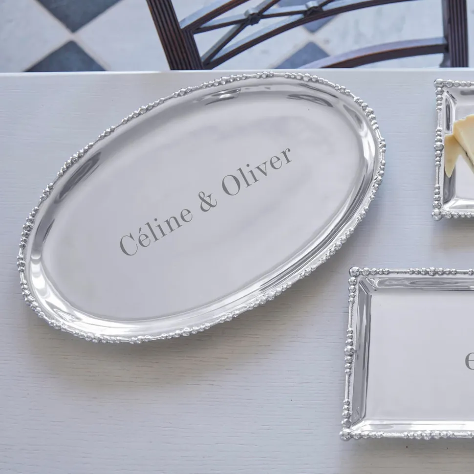Pearl Drop Oval Platter