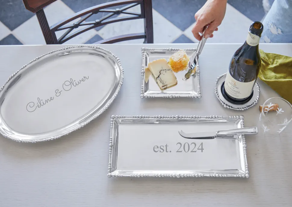 Pearl Drop Square Plate