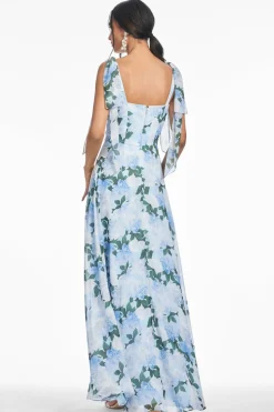 Pearl Gown in Glacial Peonies