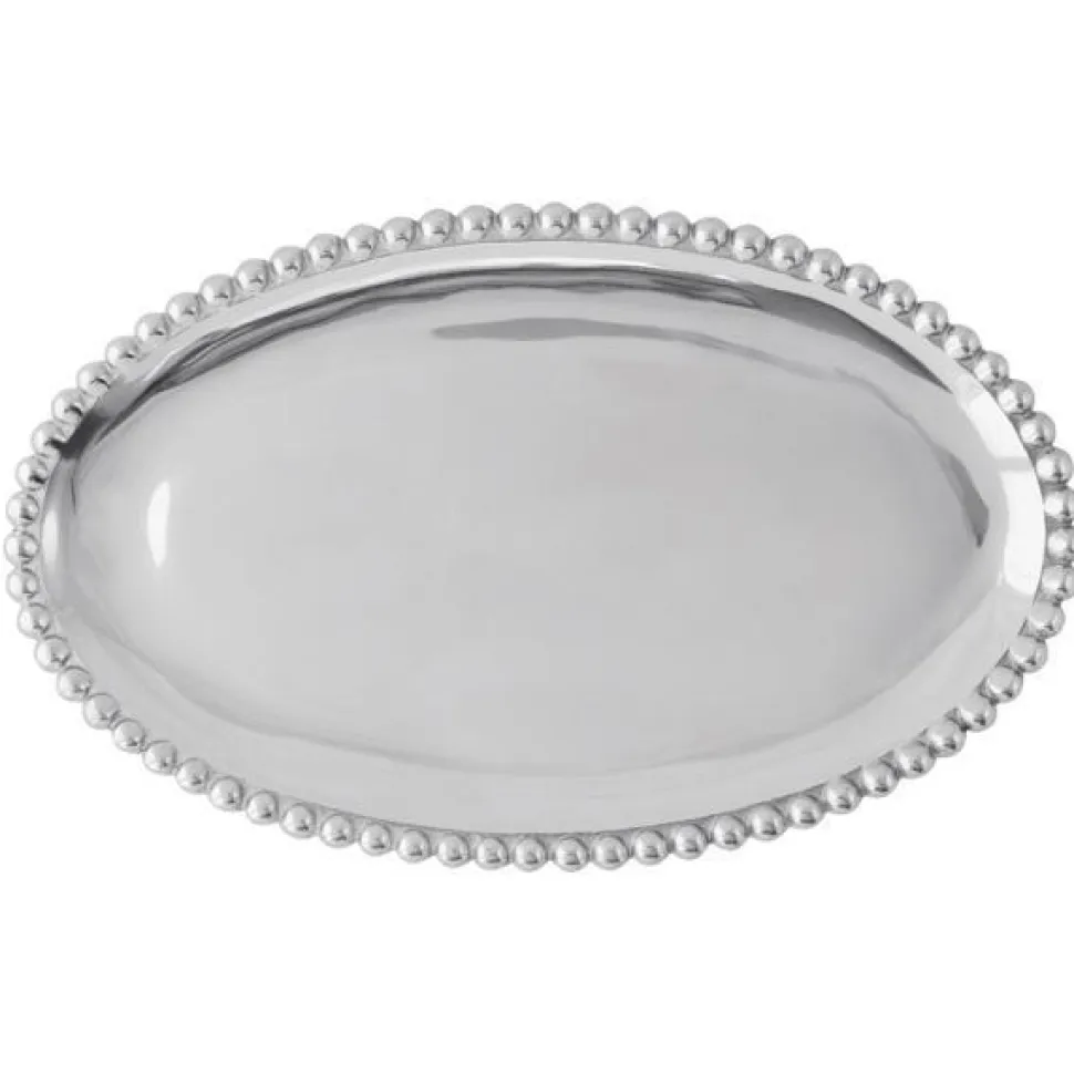 Pearled Oval Platter