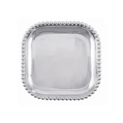 Pearled Square Platter