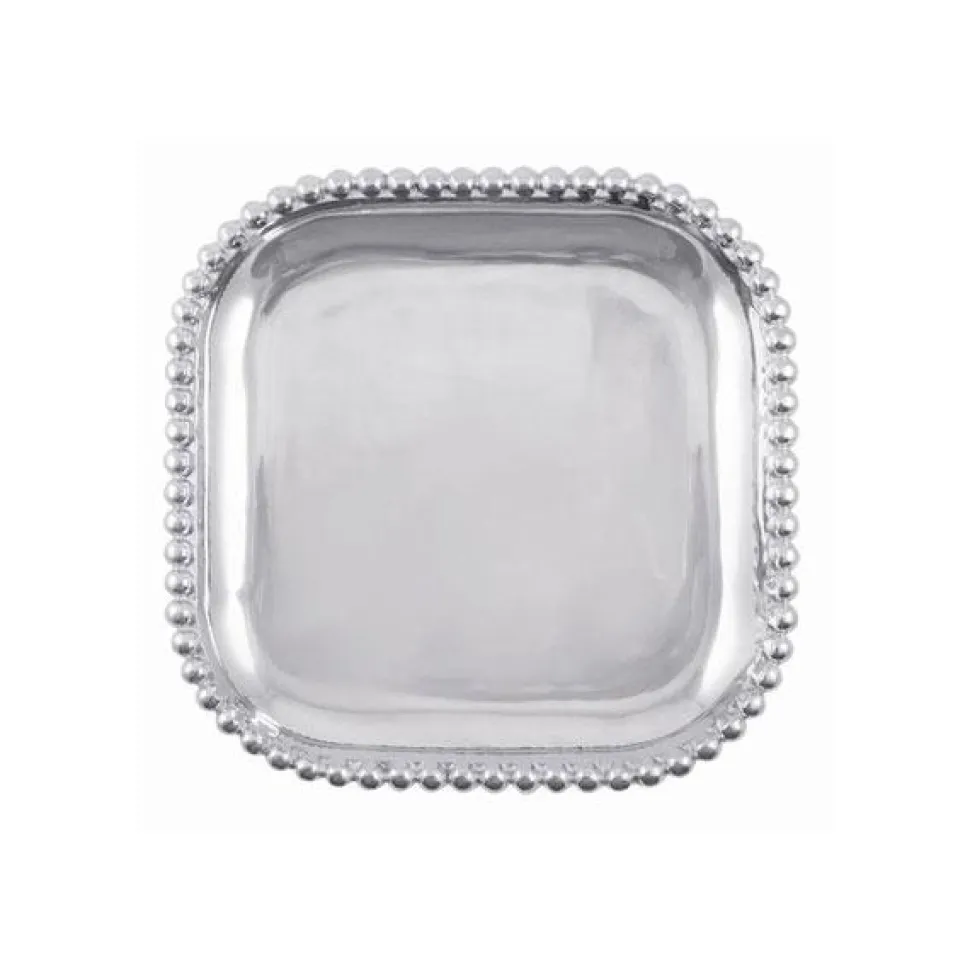 Pearled Square Platter