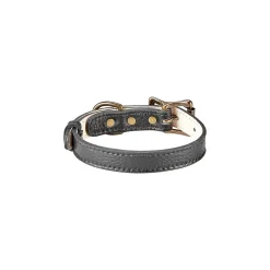 Pebble Grain Leather Dog Collar
