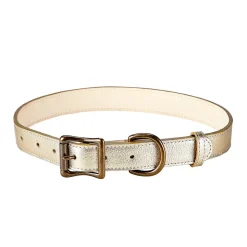 Pebble Grain Leather Dog Collar