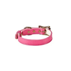 Pebble Grain Leather Dog Collar