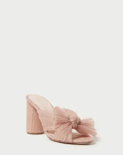 Penny Pleated Bow Heel in Beauty