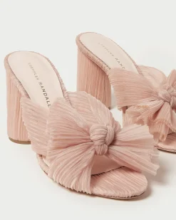 Penny Pleated Bow Heel in Beauty