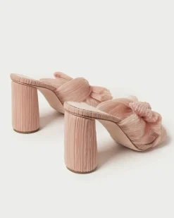 Penny Pleated Bow Heel in Beauty