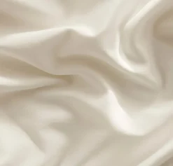 Percale Hemmed Pillowcase Set in Cream