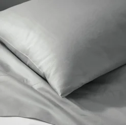 Percale Hemmed Pillowcase Set in Shore