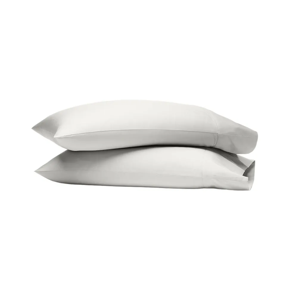 Percale Hemmed Pillowcase Set in Mist