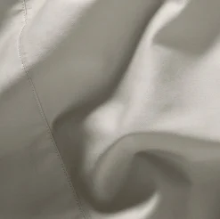 Percale Hemmed Sheet Set in Pewter