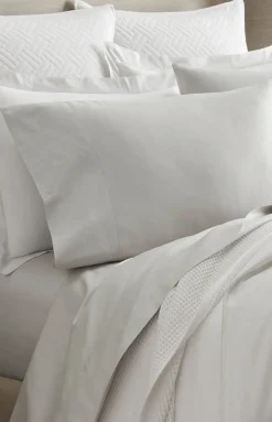 Percale Hemmed Sheet Set in Mist