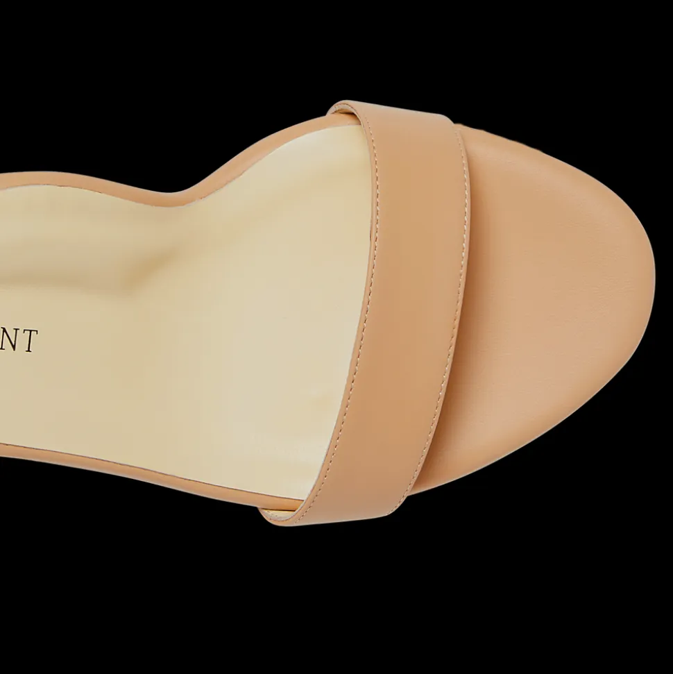 Perfect Block Sandal 30 in Sand Calf