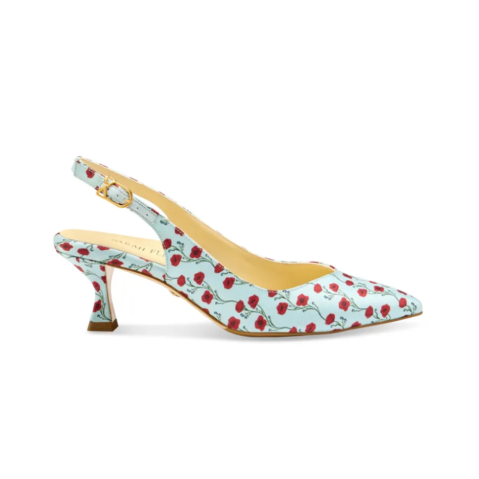 Perfect Kitten Sling 50 in Poppy Printed Silk