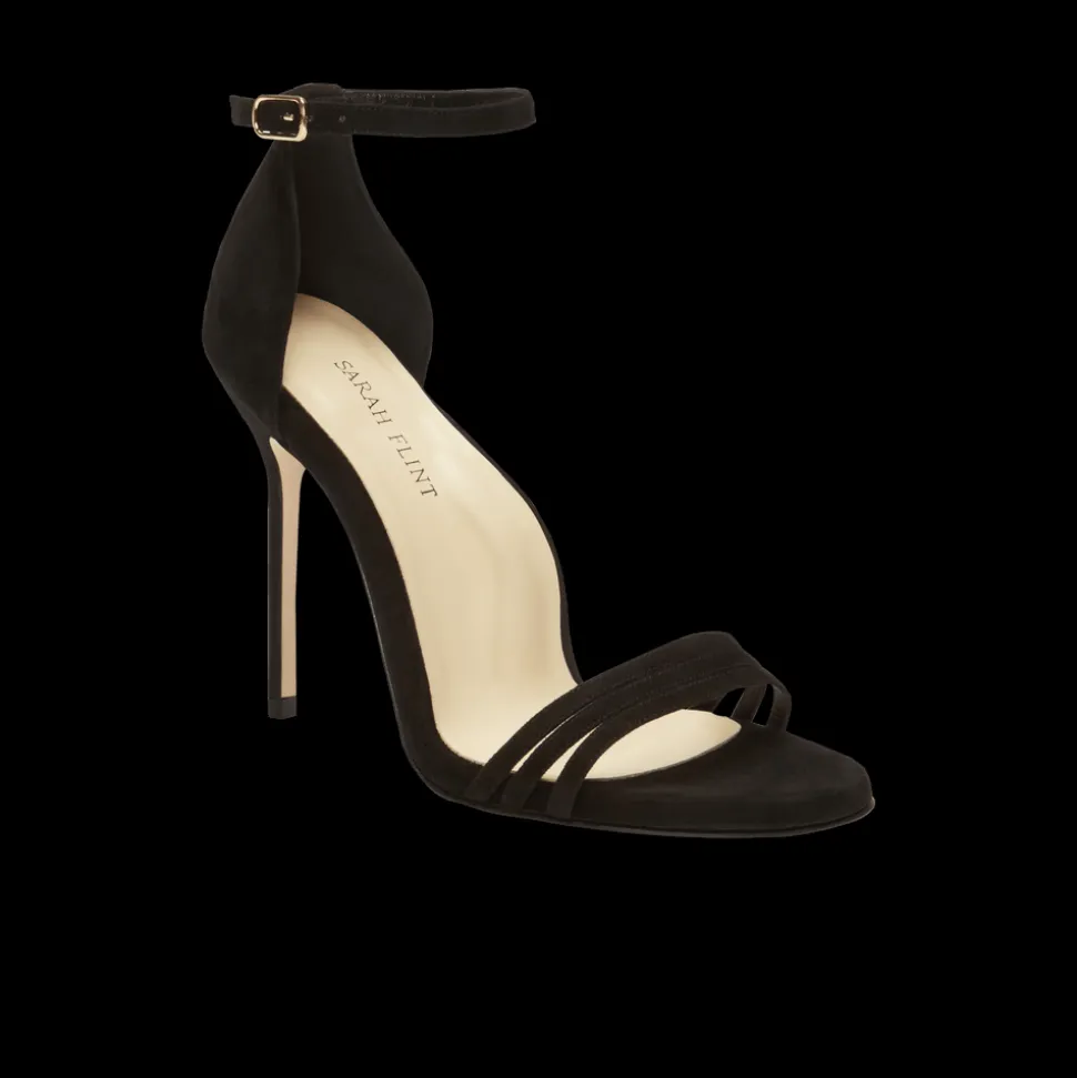 Perfect Sandal 100 in Black Suede