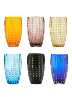 Perle Beverage Assorted, Set of 6