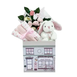 Personalised Little Bunny Welcome Baby Hamper
