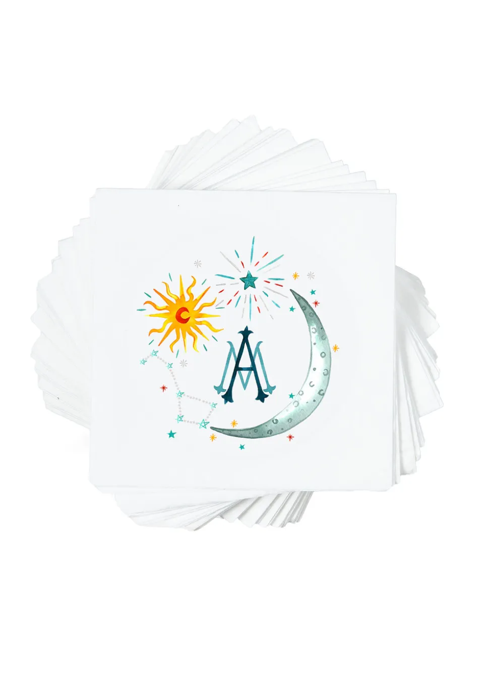 Personalized Crest Cocktail Napkins